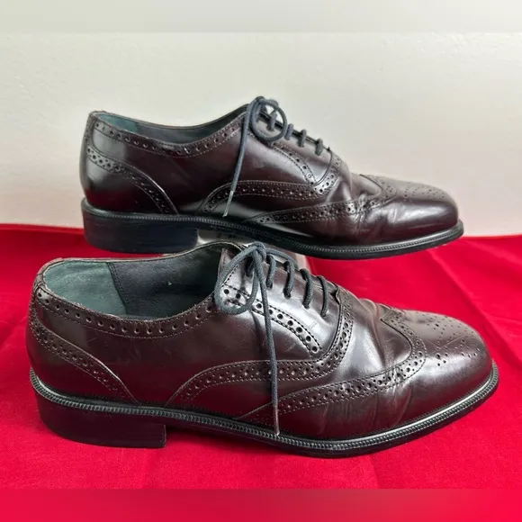 Florsheim Men's Leather Wingtip Oxford Brogue Dress Shoes, Sz 10.5