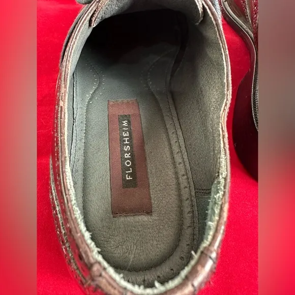 Florsheim Men's Leather Wingtip Oxford Brogue Dress Shoes, Sz 10.5