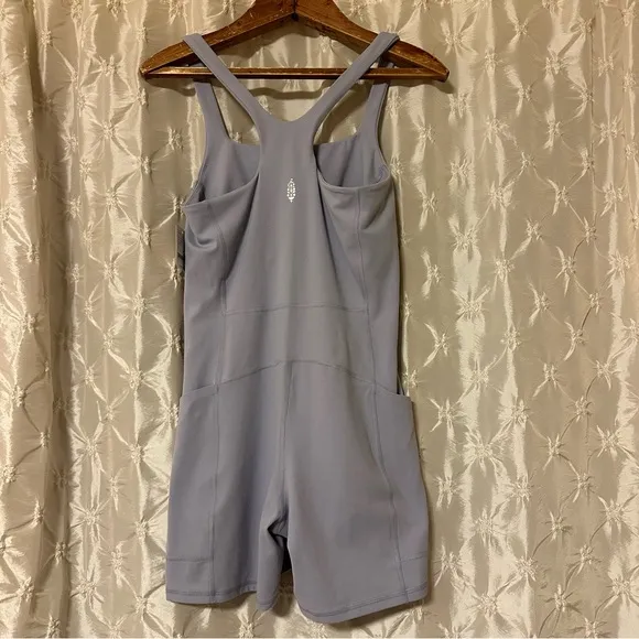 Free People Movement Platinum Run Better Runsie Athletic Romper Bodysuit shorts