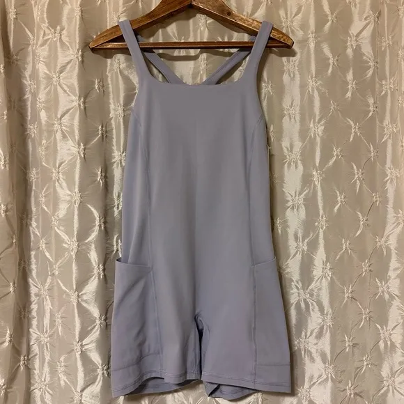 Free People Movement Platinum Run Better Runsie Athletic Romper Bodysuit shorts