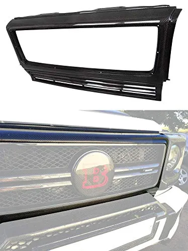 G Wagon Brabus Style - W463 Carbon Fiber Front Grille Frame - Grill Trim - for W463 Mercedes Benz G Class Vehicles