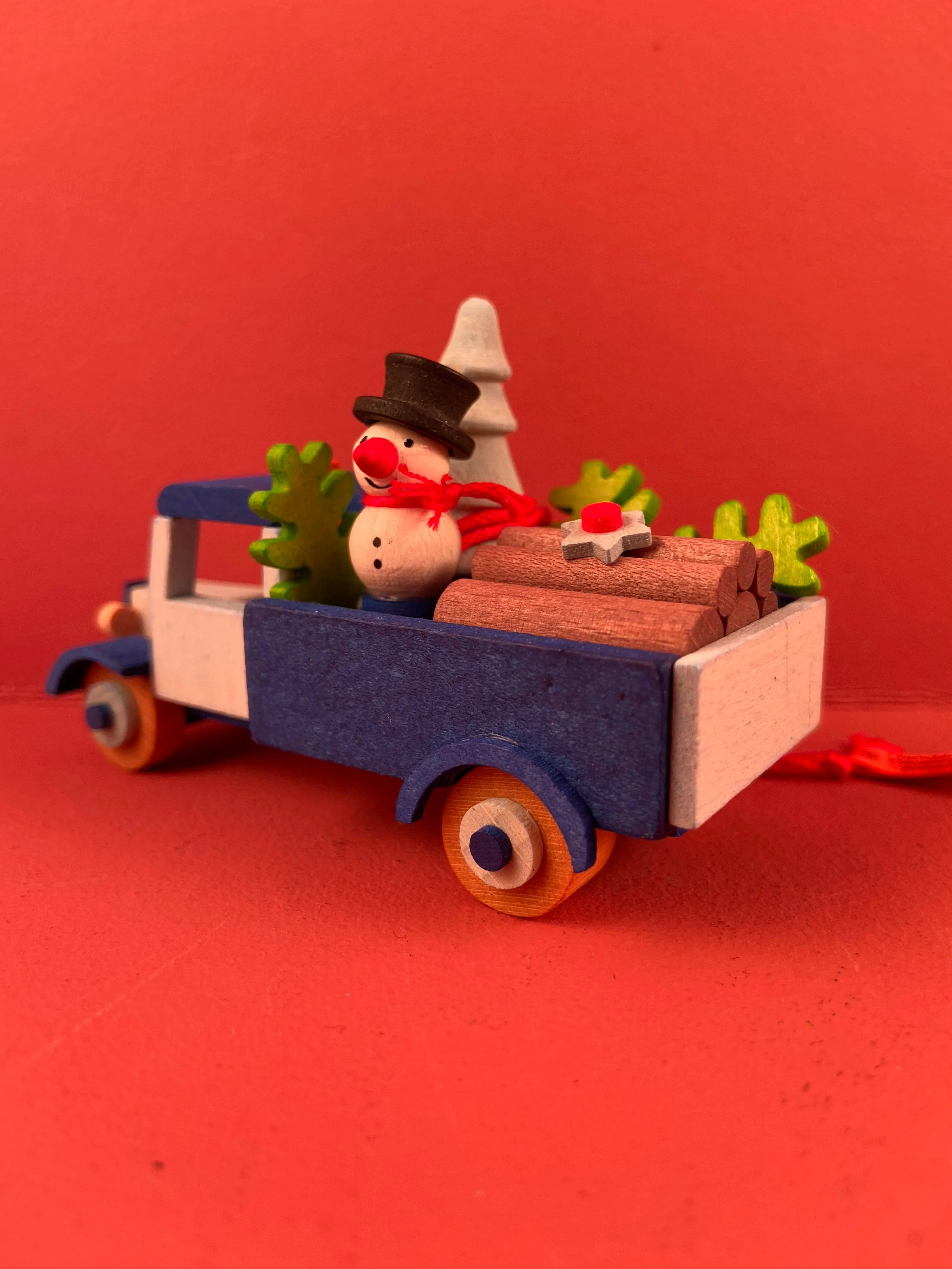 German Christmas Ornament: Christmas Trucks