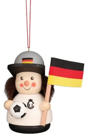German Christmas Ornament: Footballer