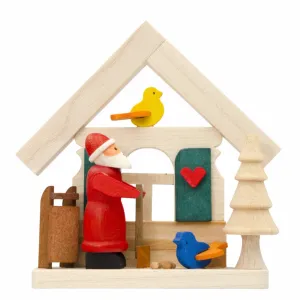 German Christmas Ornament: Santa in His Garden