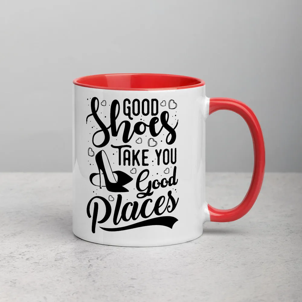 Good Shoes Good Places Custom Print Mug - Color
