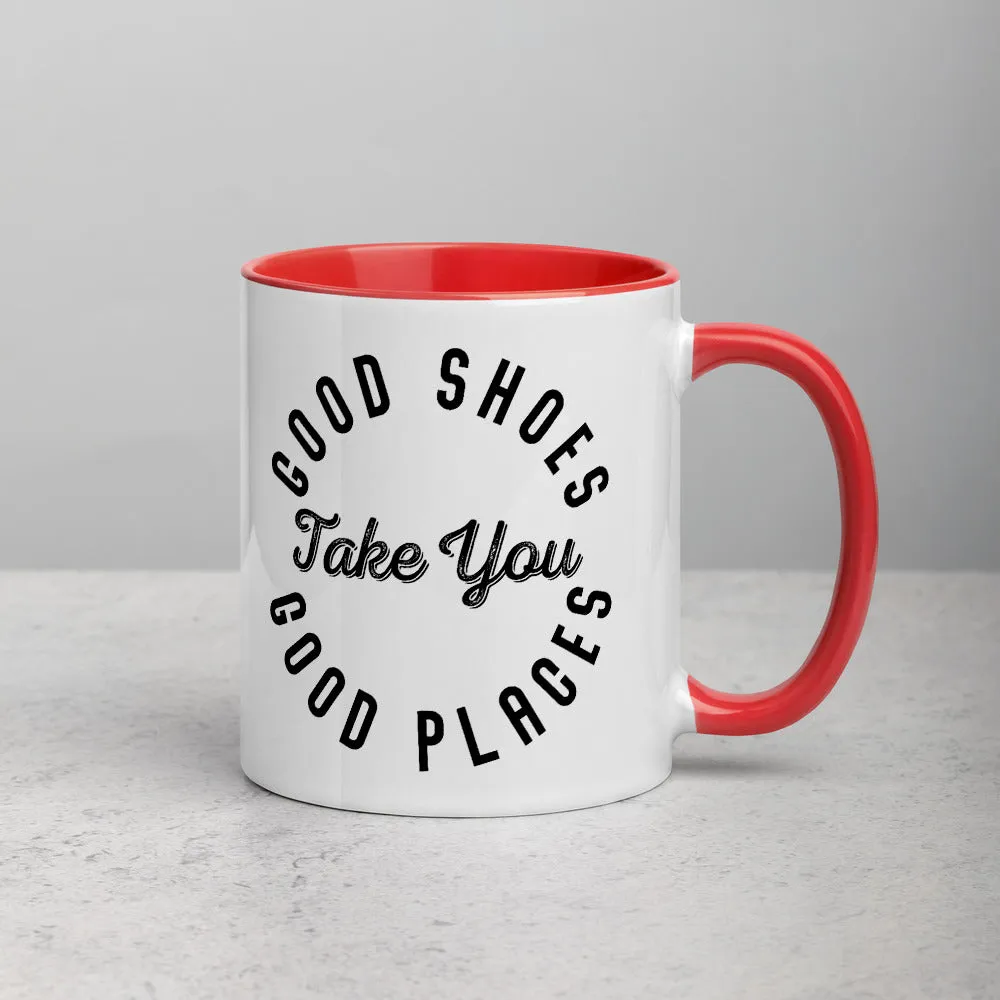 Good Shoes Good Places Custom Print Mug - Color