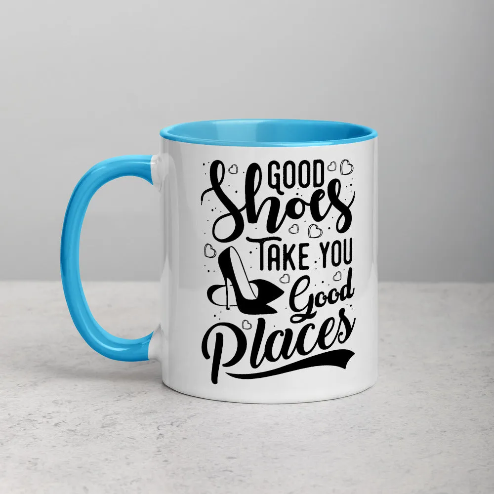 Good Shoes Good Places Custom Print Mug - Color