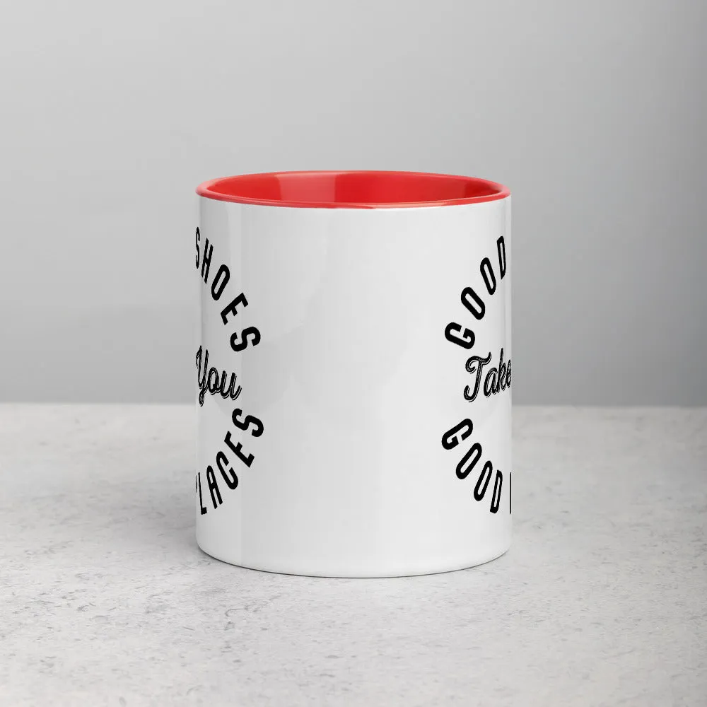 Good Shoes Good Places Custom Print Mug - Color