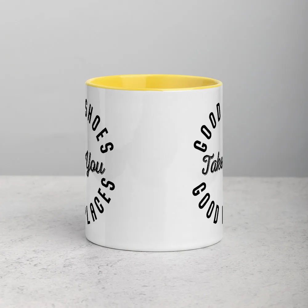 Good Shoes Good Places Custom Print Mug - Color