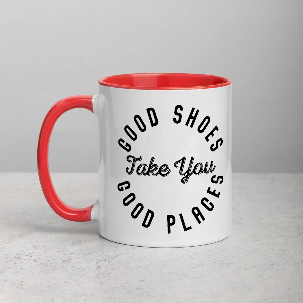 Good Shoes Good Places Custom Print Mug - Color