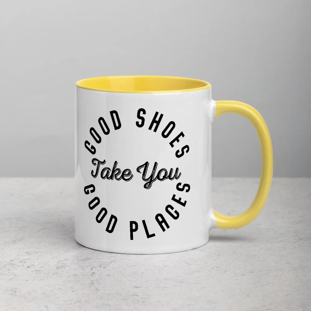 Good Shoes Good Places Custom Print Mug - Color