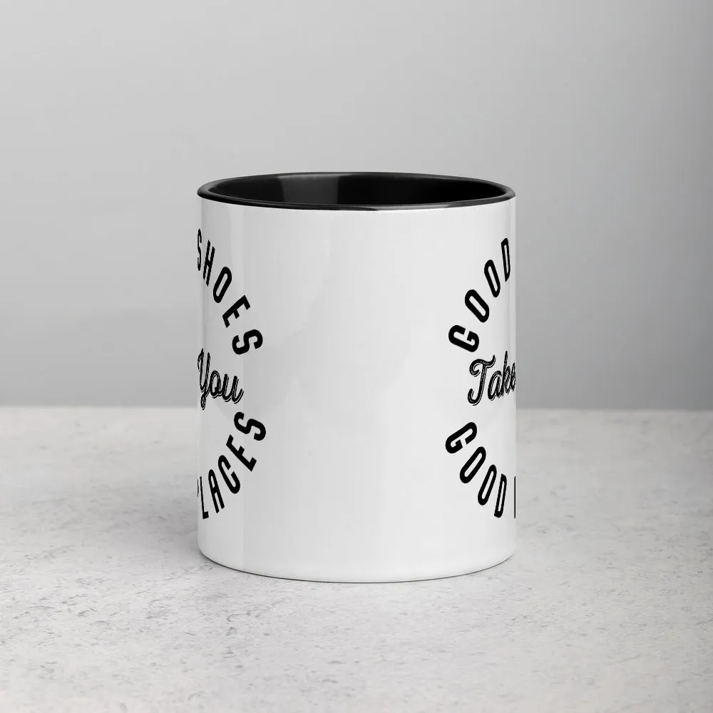 Good Shoes Good Places Custom Print Mug - Color