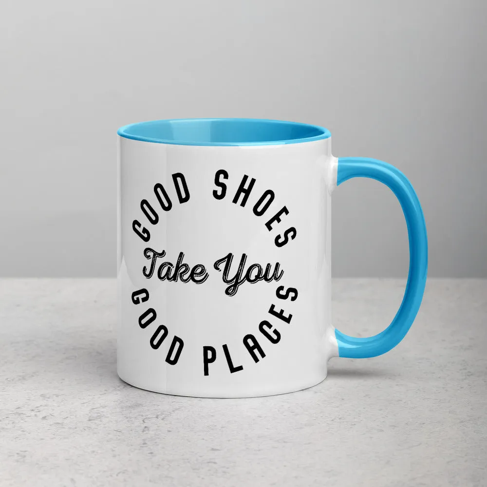Good Shoes Good Places Custom Print Mug - Color