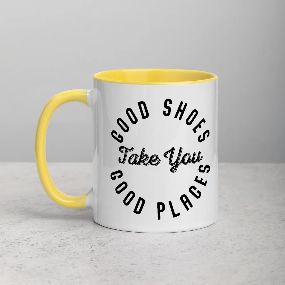 Good Shoes Good Places Custom Print Mug - Color