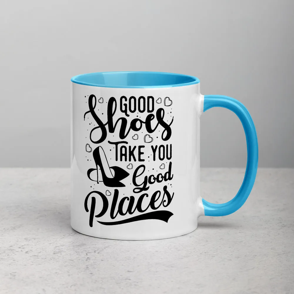 Good Shoes Good Places Custom Print Mug - Color
