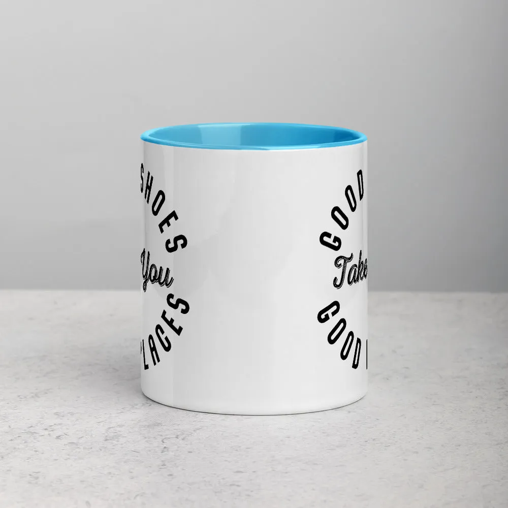 Good Shoes Good Places Custom Print Mug - Color