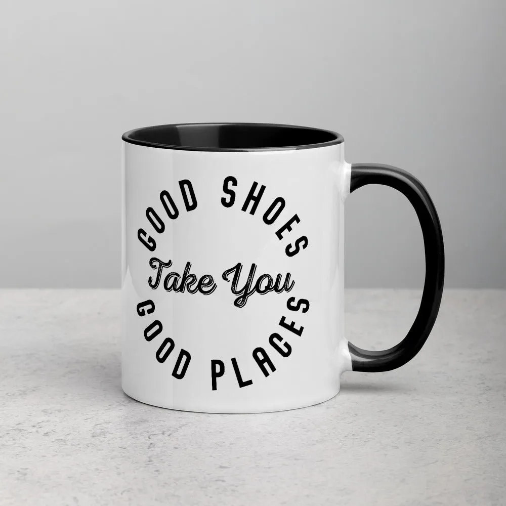 Good Shoes Good Places Custom Print Mug - Color