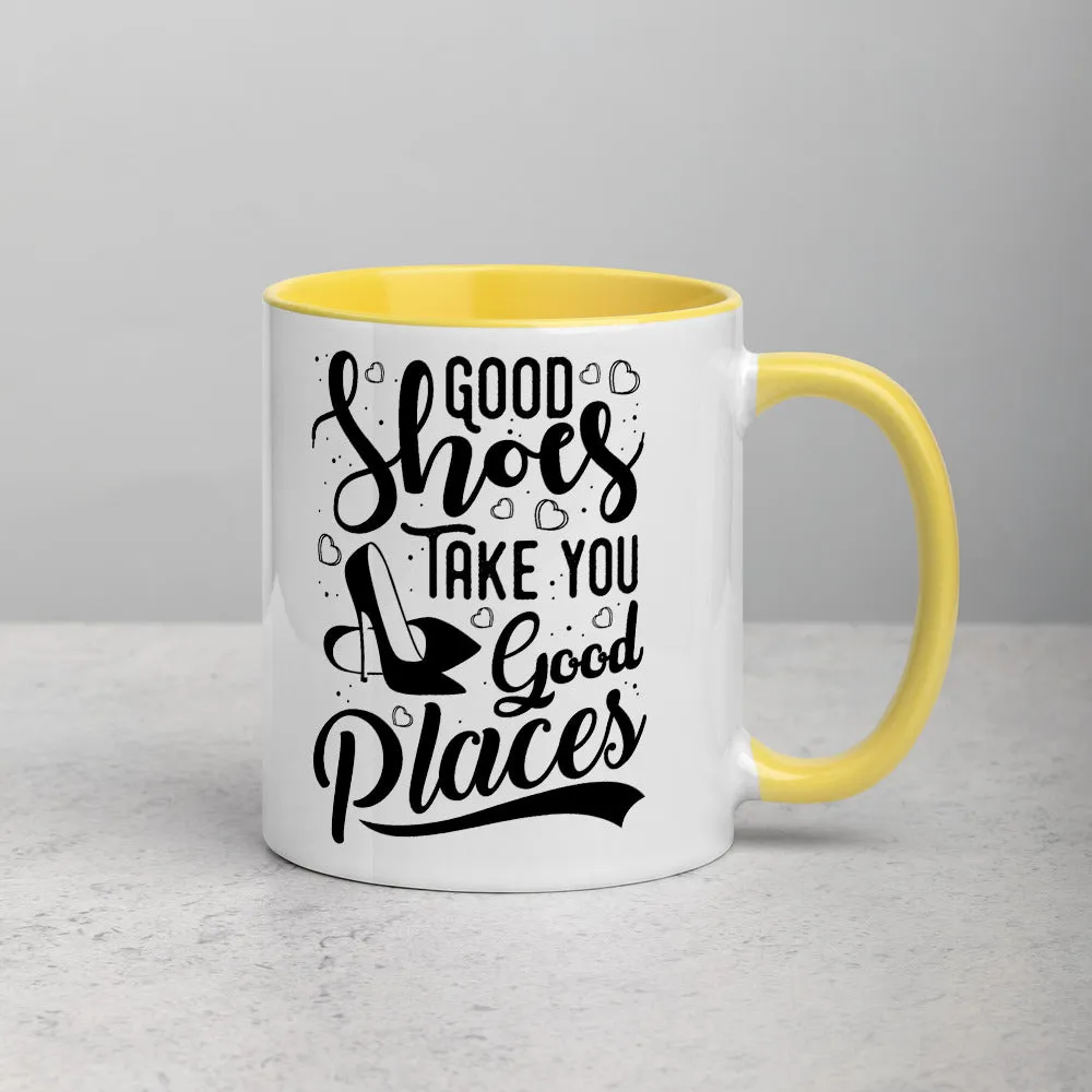 Good Shoes Good Places Custom Print Mug - Color