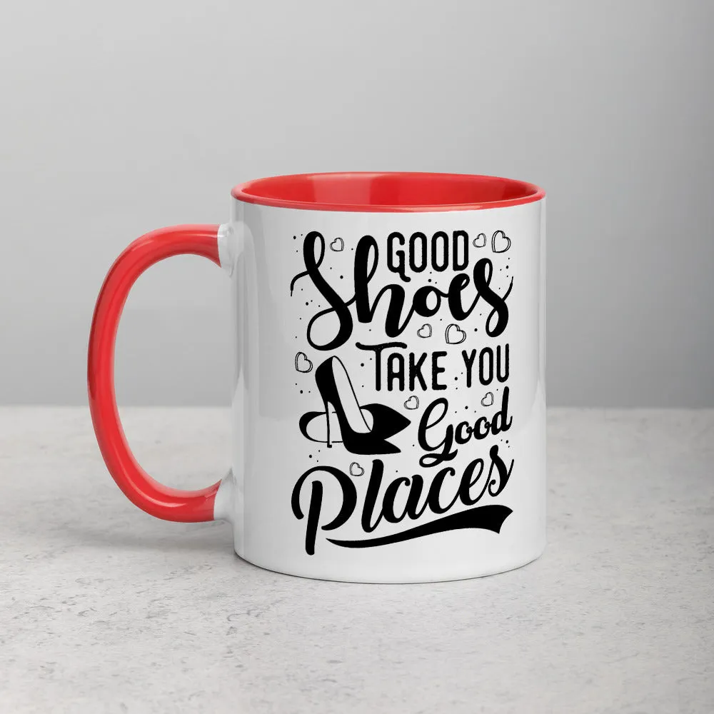 Good Shoes Good Places Custom Print Mug - Color