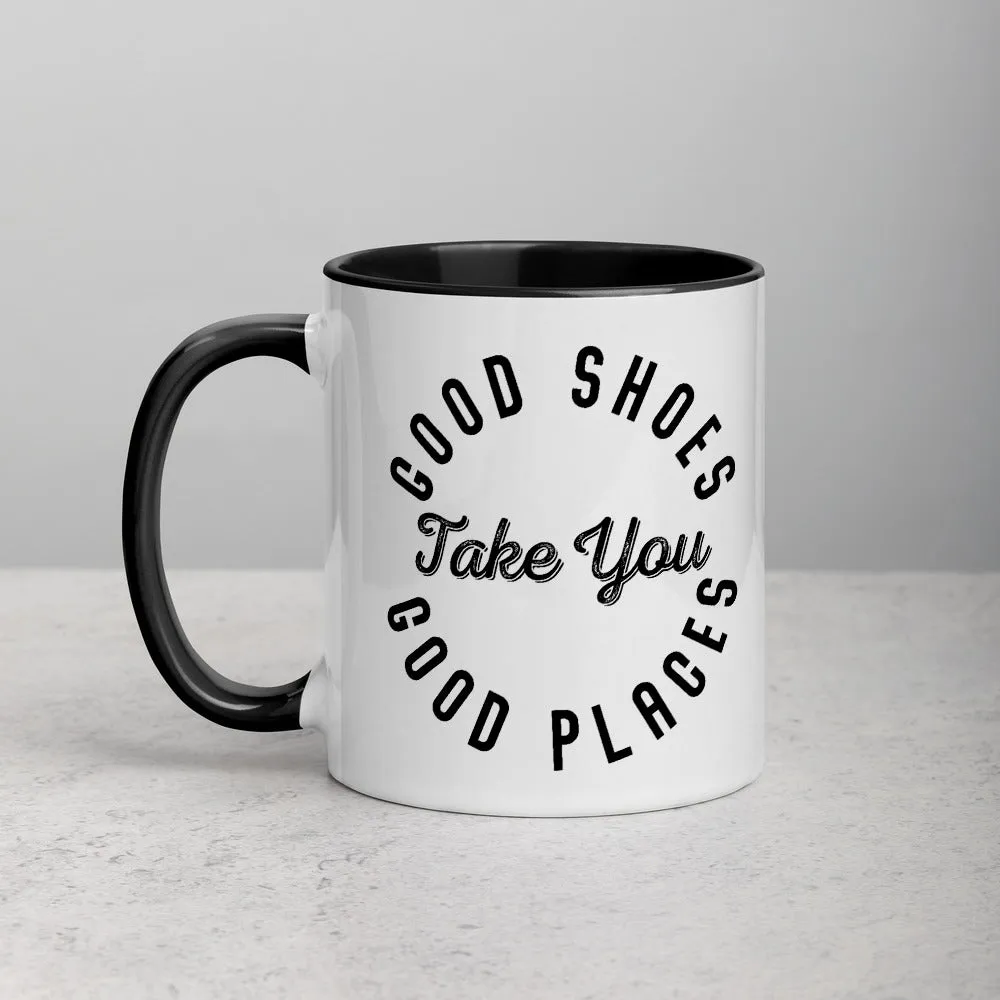 Good Shoes Good Places Custom Print Mug - Color
