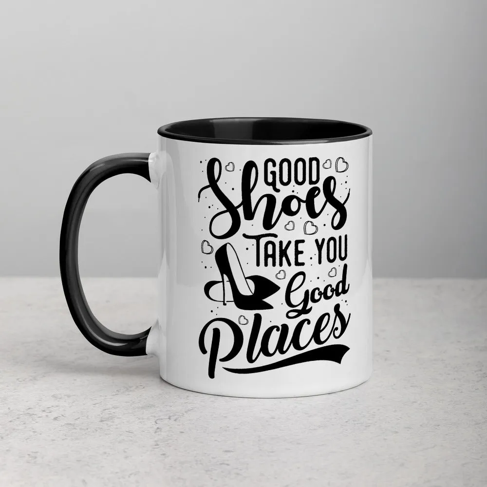 Good Shoes Good Places Custom Print Mug - Color