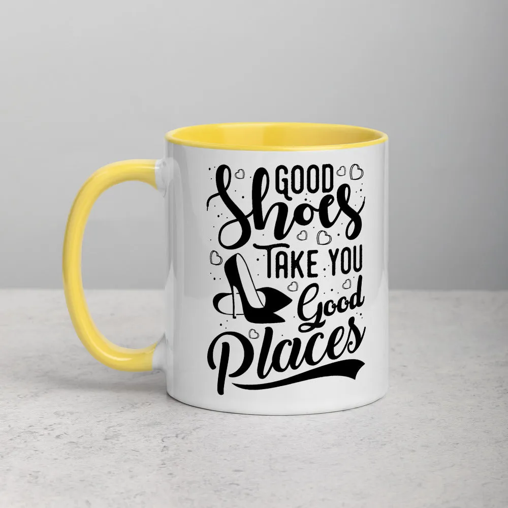 Good Shoes Good Places Custom Print Mug - Color