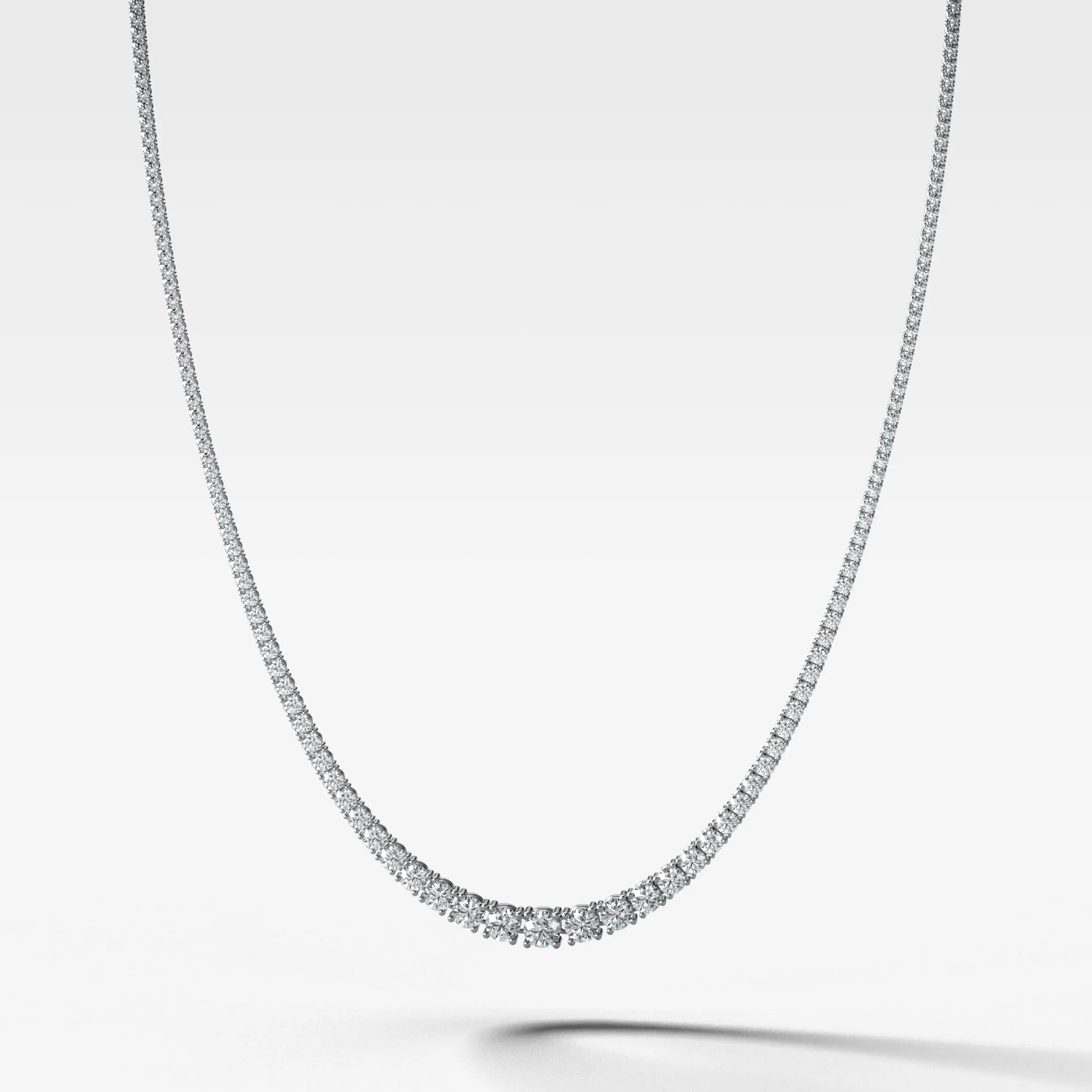 Graduated Tennis Necklace (10.00ctw)
