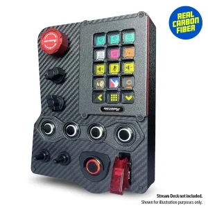 GTR Carbon Fiber Button Box for Stream Deck