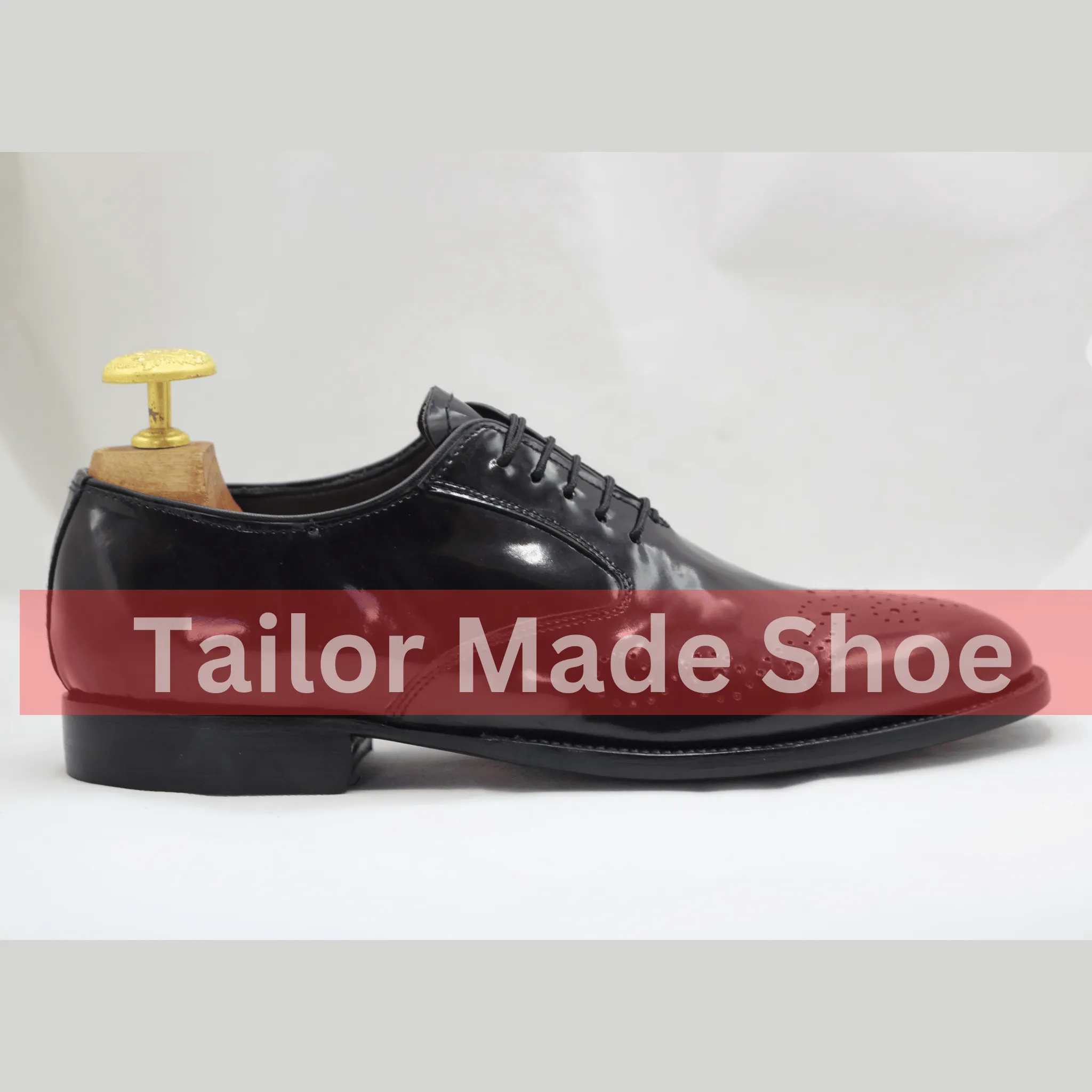 Handmade Black Oxford Shoes – Premium Patent Leather Design Timeless Black Leather Shoes – Perfect for Weddings & Business Wear