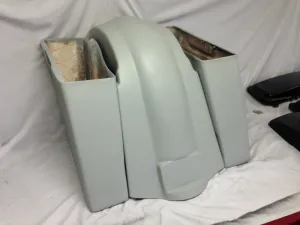 Harley Davidson 4" Extended Stretched Saddlebags Fender No Cut Out
