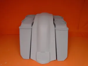 Harley Davidson 5" Extended Stretched Saddlebags With No Cut Outs Fender Dual 6.5" Speaker Lids