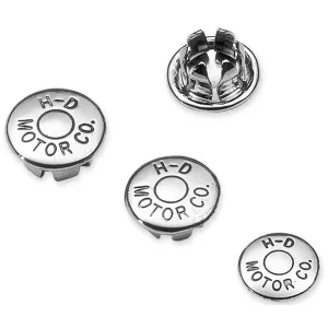 Harley-Davidson® Chrome H-D® Motor Co. Logo Allen Hole Plugs