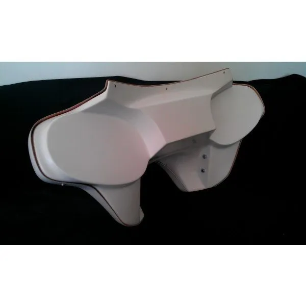 Harley Davidson Headlight Fairing - Road King Street Electra Glide Touring No Holes White Gel