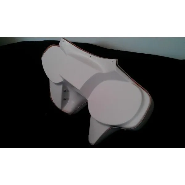 Harley Davidson Headlight Fairing - Road King Street Electra Glide Touring No Holes White Gel