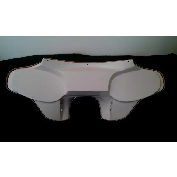 Harley Davidson Headlight Fairing - Road King Street Electra Glide Touring No Holes White Gel