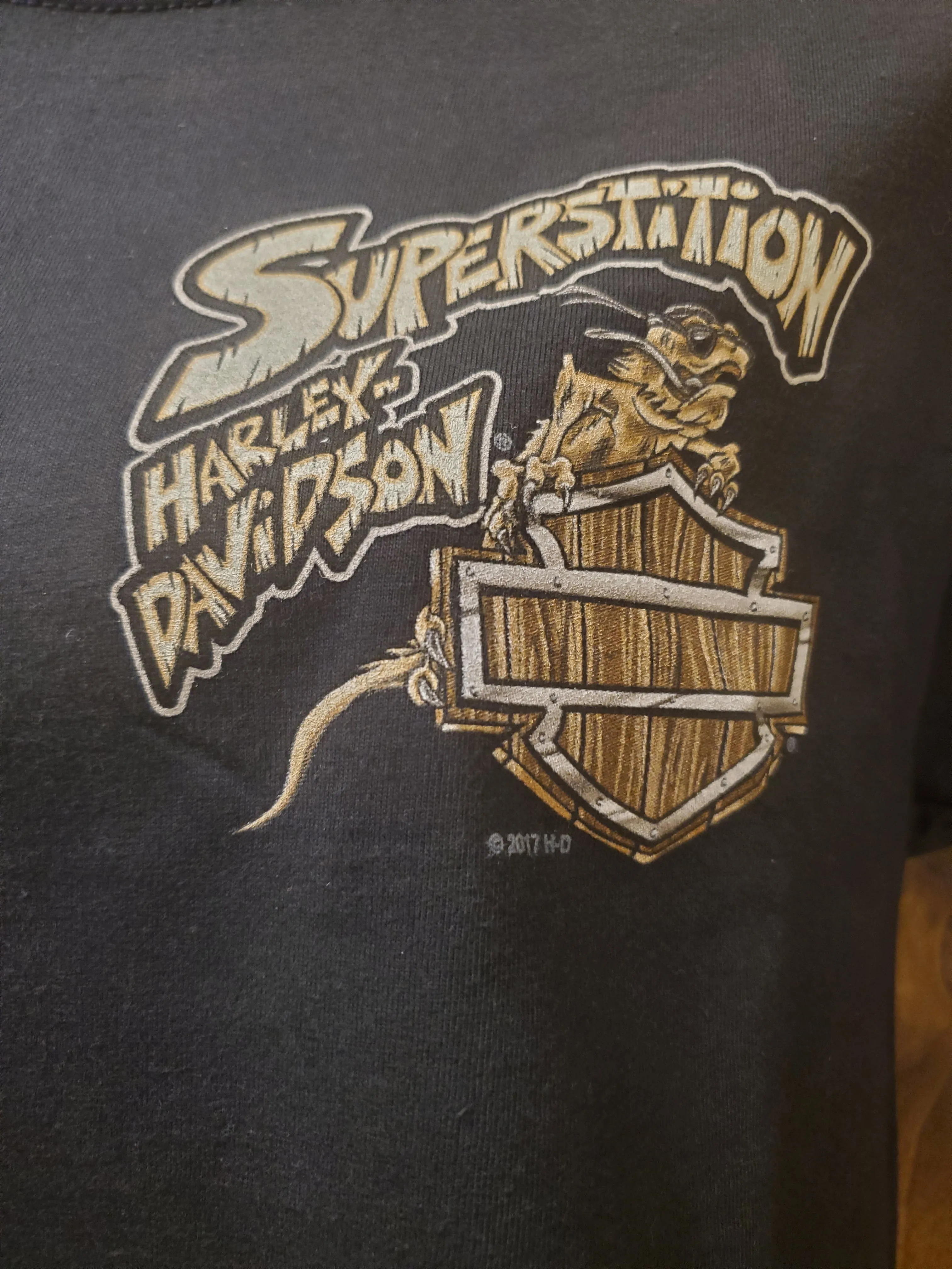 Harley-Davidson® Men's Fink Hog Short Sleeve T-Shirt, Black or Charcoal