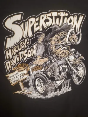 Harley-Davidson® Men's Fink Hog Short Sleeve T-Shirt, Black or Charcoal