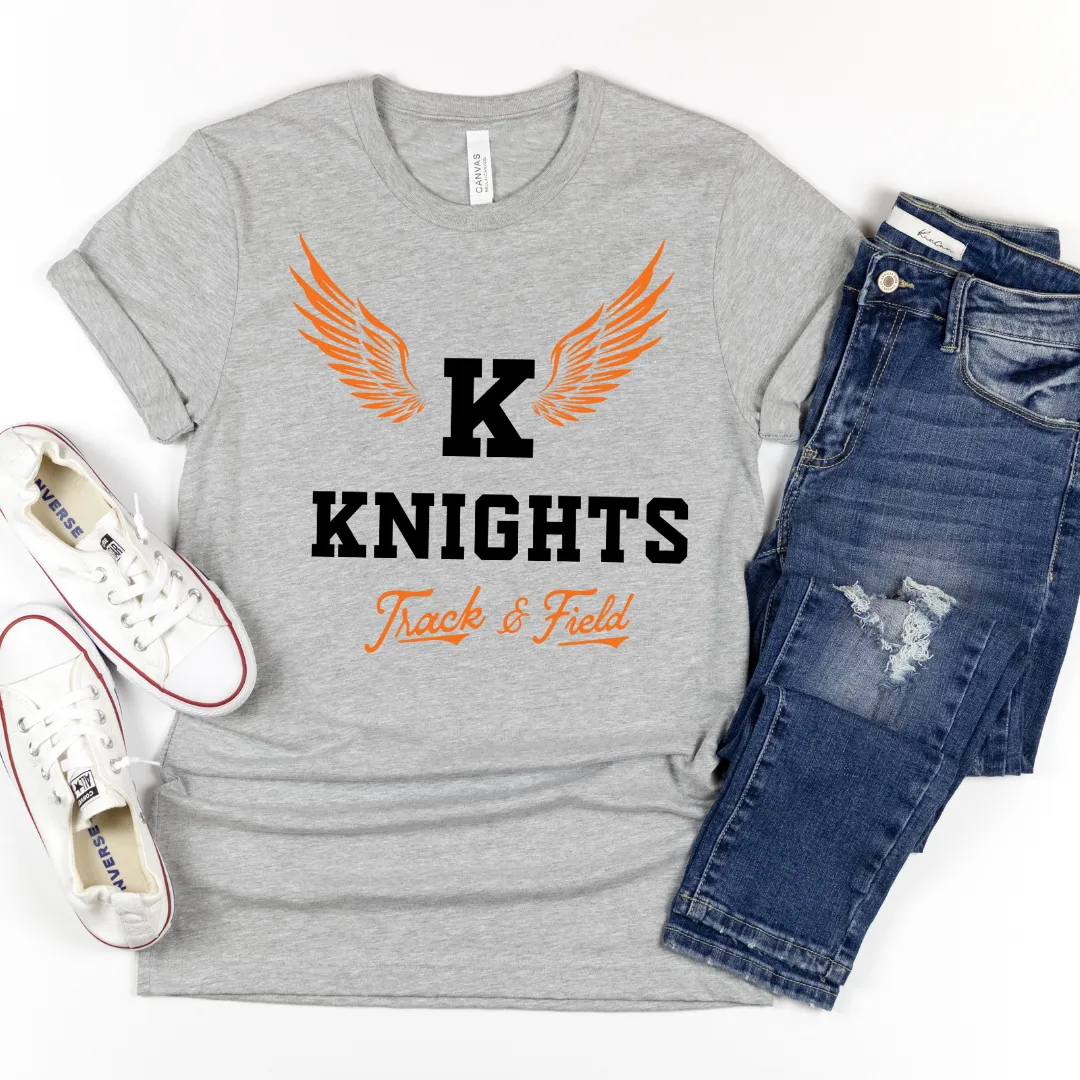 Hazel Blues® |  Custom Track & Field with Wings: TEE