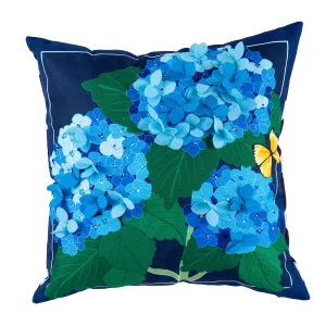 Hydrangea Blossoms Interchangeable Pillow Cover,4plc382bl