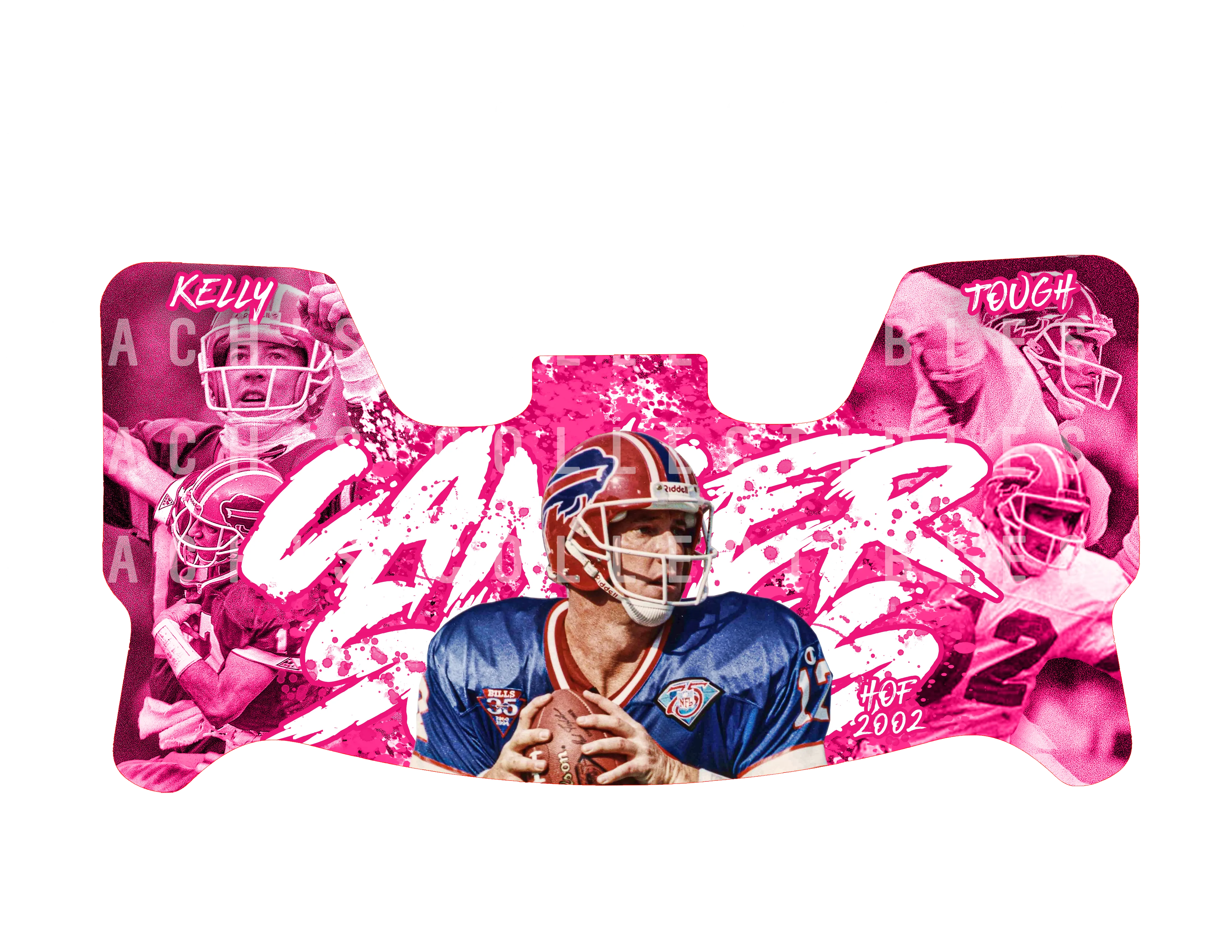 Jim Kelly BCA Custom Visor for Any Full Size Riddell Helmet (Universal Fit)