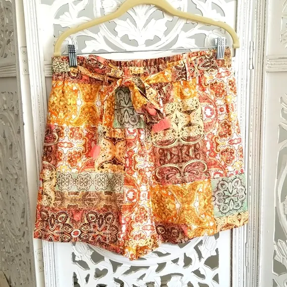 Johnny Was Women's Astoria Printed Linen Easy Shorts, $130