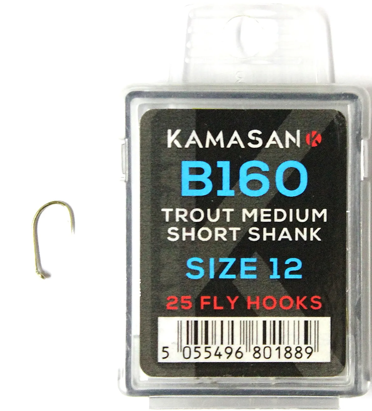 Kamasan Fly Hooks B160 Qty 25 for Drys, Nymphs, Buzzers and Spiders