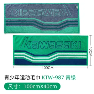 Kawasaki badminton towel cotton KTW-987 100CM 40CM-green