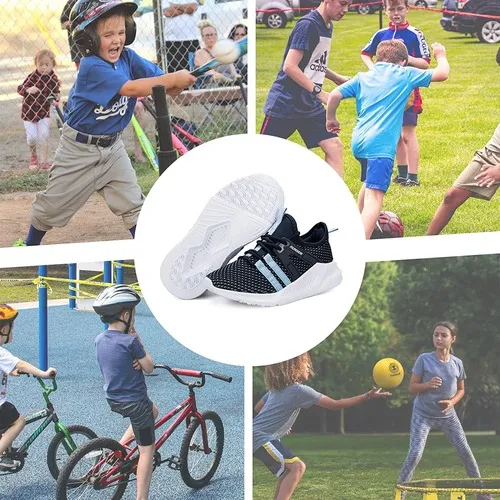 Kids Sneakers Running Tennis Athletic Shoes Little Blue -- KKOMEFORME