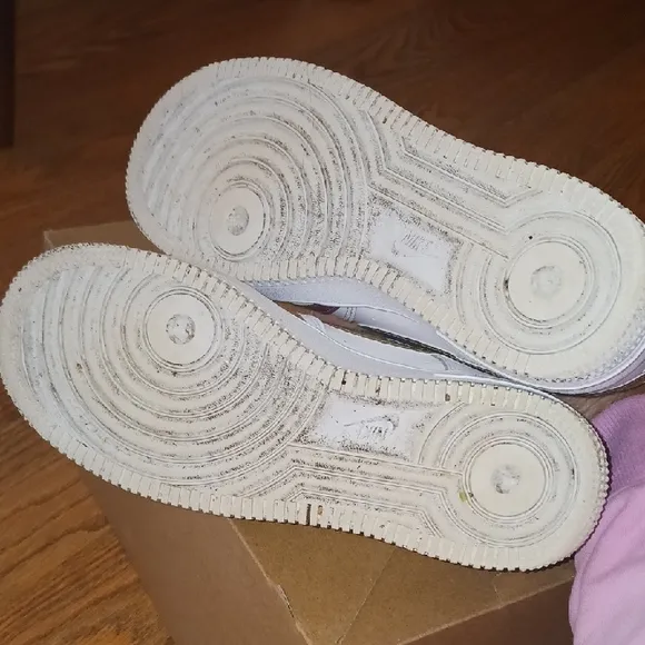 Kids White and Multicolor Nike Shoes