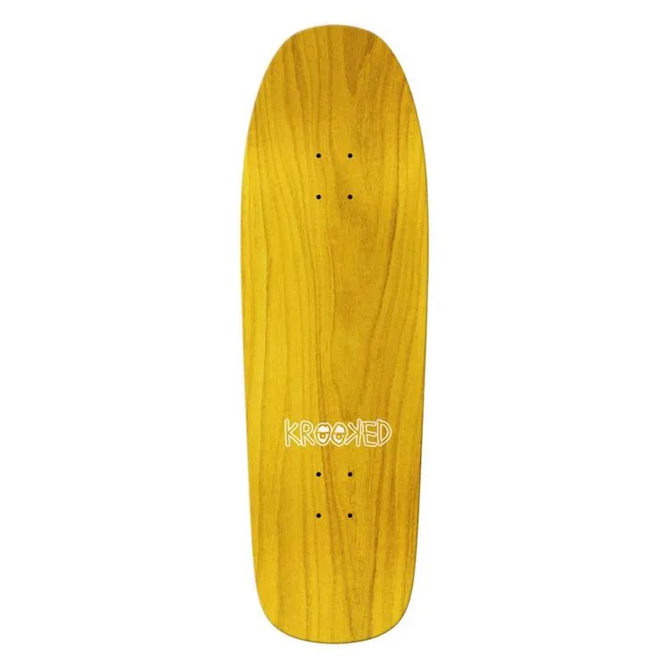 Krooked Skateboards Gonz Frame Face Custom Shape Skateboard Deck 9.81"