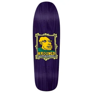 Krooked Skateboards Gonz Frame Face Custom Shape Skateboard Deck 9.81"