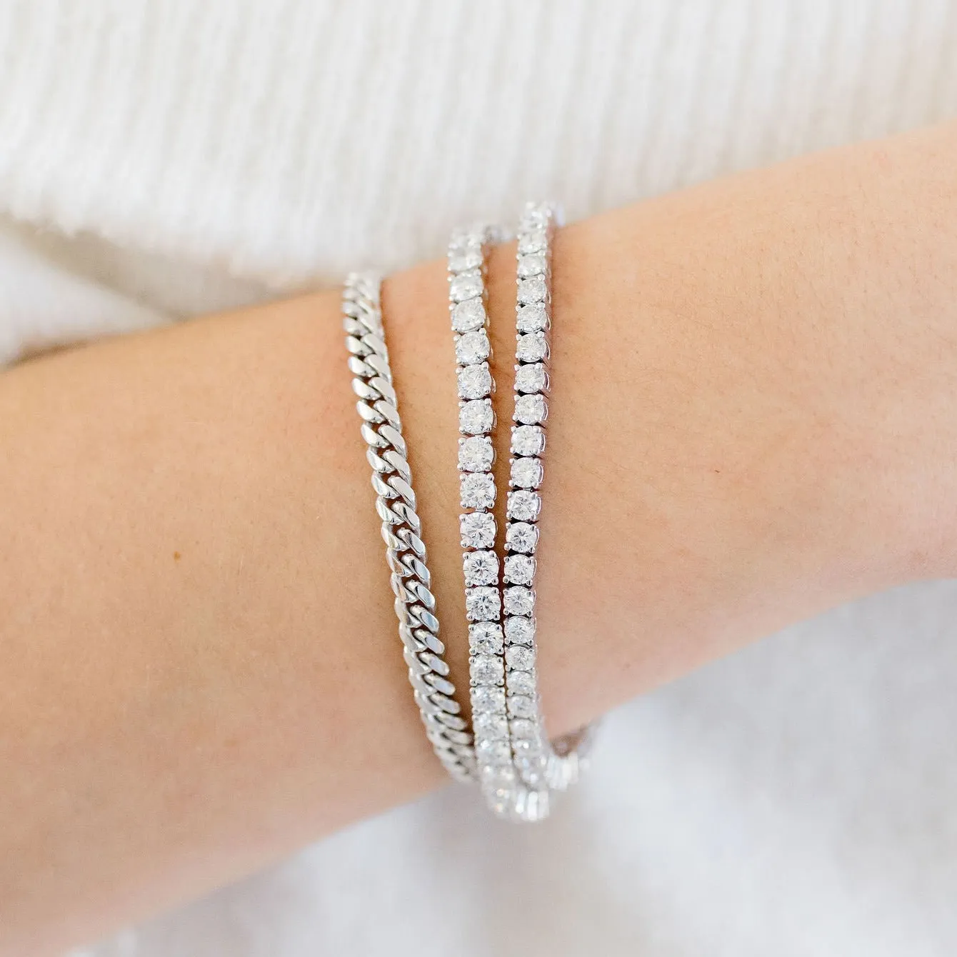 Lab Grown Diamond Tennis Bracelet