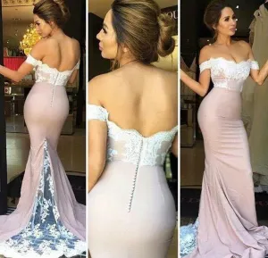 Lace Party Dress Prom Dress Lace Off Shoulder Prom Dress Off Shoulder Evening Dress