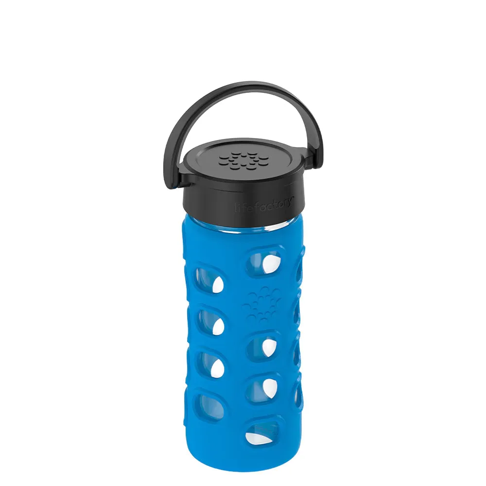 LifeFactory 12oz Glass Water Bottle - Cobalt Blue